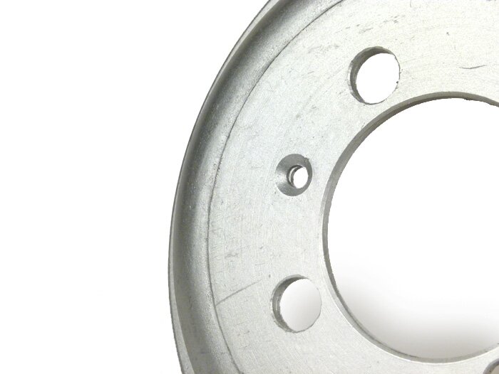 Tromol rem belakang 8 inci -FA ITALIA- Vespa Wideframe V1-15, V30-33, VU, VM, VN, VL, VB, VBA, VBB, VNA, VNB, ACMA, Hoffmann