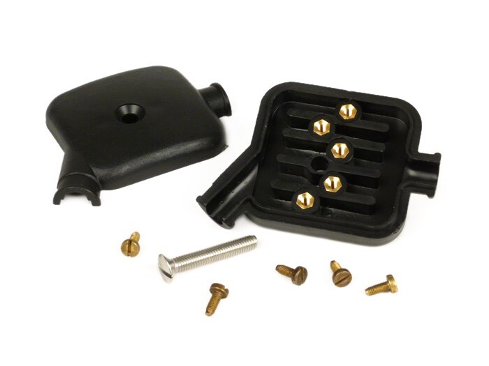 Junction box engine -GRABOR- Vespa 50 N, 50 L, 50 R, 50 S, 50 SR, 50 SS, V90, 90 Racer, 90 SS, Vespa 100, PV125 - screw type terminals