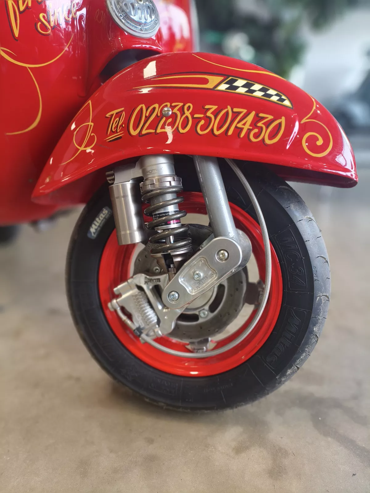 Garpu - Tabung kemudi - Tabung kemudi -CIF- Vespa V50, ET3, PV125