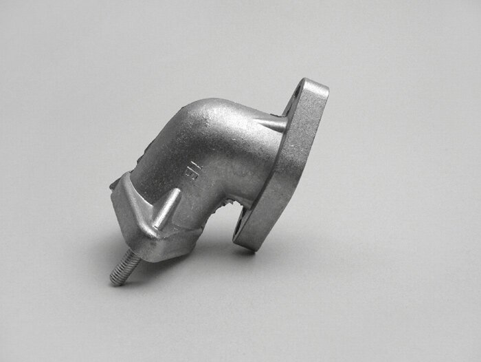 Knalpot manifold -KUALITAS OEM- untuk knalpot standar - Vespa Smallframe PK80 S, PK125 S, PK125 XL2, PK125 ETS - Aluminium - Baut knalpot M6 / 56mm, flens silinder Ø8mm / 56mm