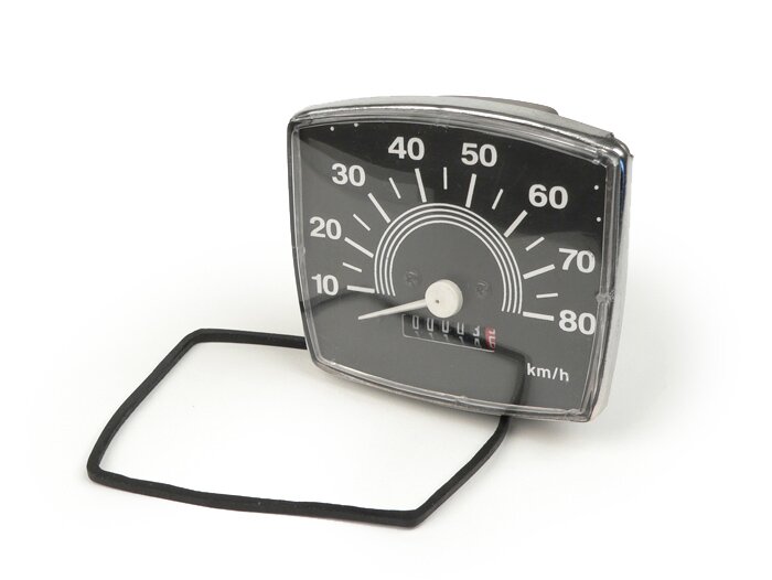 Snelheidsmeter - Vespa V50 Speciaal - 80km/h snelheidsmeter