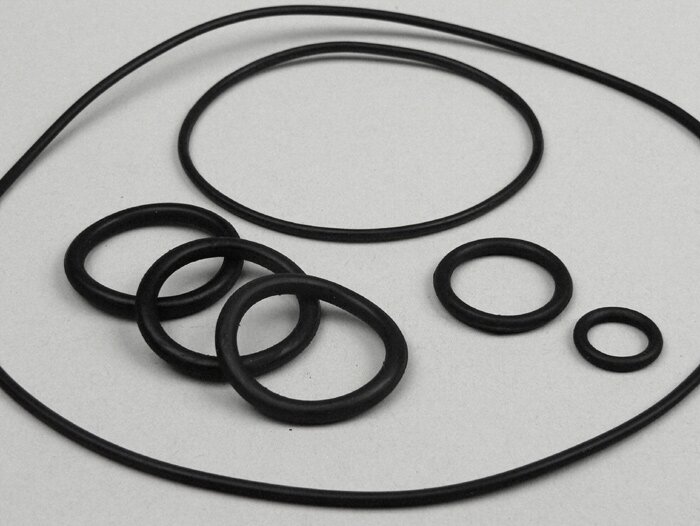 O-ring set engine (7 pcs)-VESPA- PX, T5 125cc, Rally180 (VSD1T), Rally200 (VSE1T), Sprint150 (VLB1T), TS125 (VNL3T), GT125 (VNL2T), GTR125 (VNL2T)