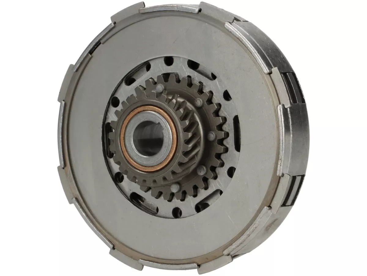 Embrayage -CIF- type 7 ressorts (Ø=115mm) - pour pignon élastique d’origine de 65 dents (dents hélicoïdales) - 3 disques d’embrayage garnis - 23 dents