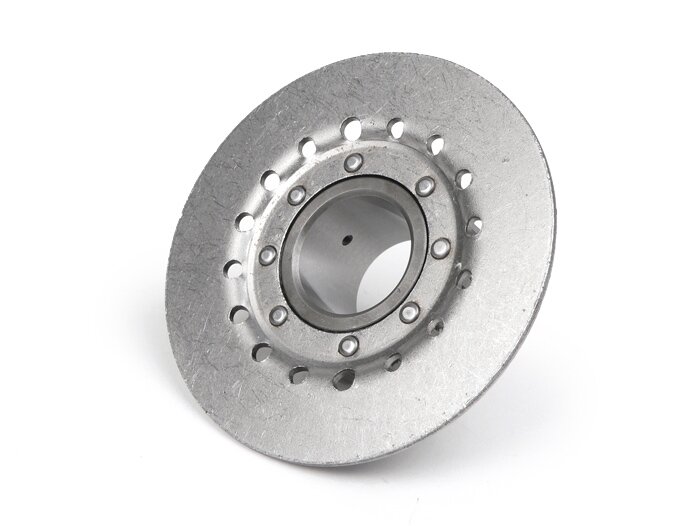 Pinion kopling -KUALITAS OEM, pegas Vespa tipe 6 (PX80, PX125, PX150) - untuk roda primer orisinil (gigi heliks) 67/68 gigi - 20 gigi (tinggi total 32,5 mm, tinggi pinion 11 mm)