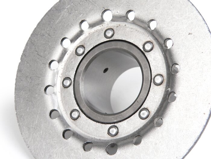 Pinion kopling -KUALITAS OEM, pegas Vespa tipe 6 (PX80, PX125, PX150) - untuk roda primer orisinil (gigi heliks) 67/68 gigi - 20 gigi (tinggi total 32,5 mm, tinggi pinion 11 mm)