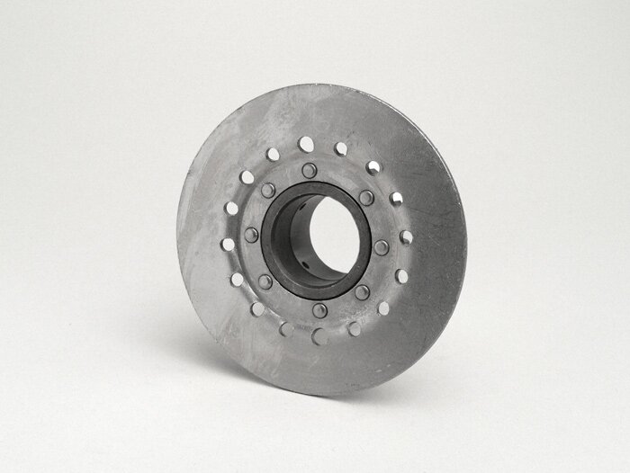 Clutch sprocket -OEM QUALITY, Vespa type 6 springs (PX80, PX125, PX150)- for genuine primary gear (helical teeth) 67/68 teeth - 22 teeth (total height 32.5mm, sprocket height 11mm)