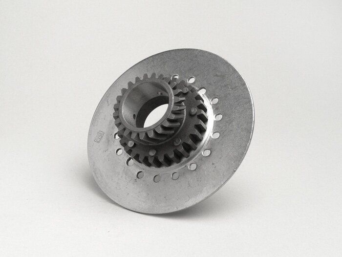 Clutch sprocket -OEM QUALITY, Vespa type 7 springs for genuine primary gear (helical) 65 tooth - 23 tooth (originally used for Rally200, PX200)