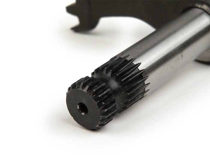 Eje Kickstarter - CALIDAD OEM - Vespa VNA, VNB, VBA, VBB - 11 dientes - dentado redondo