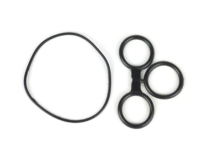 Set O-ring 4 bagian penutup debu tromol rem belakang/mesin -PIAGGIO- Vespa PX, T5 125cc, Rally, Sprint, TS125, GT125, GTR125, SuperL2T)
