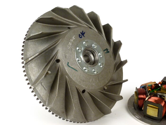 Ignition complete (base plate + rotor) -AEL- Vespa PX EFL Elestart (1984-2011) - 2400g