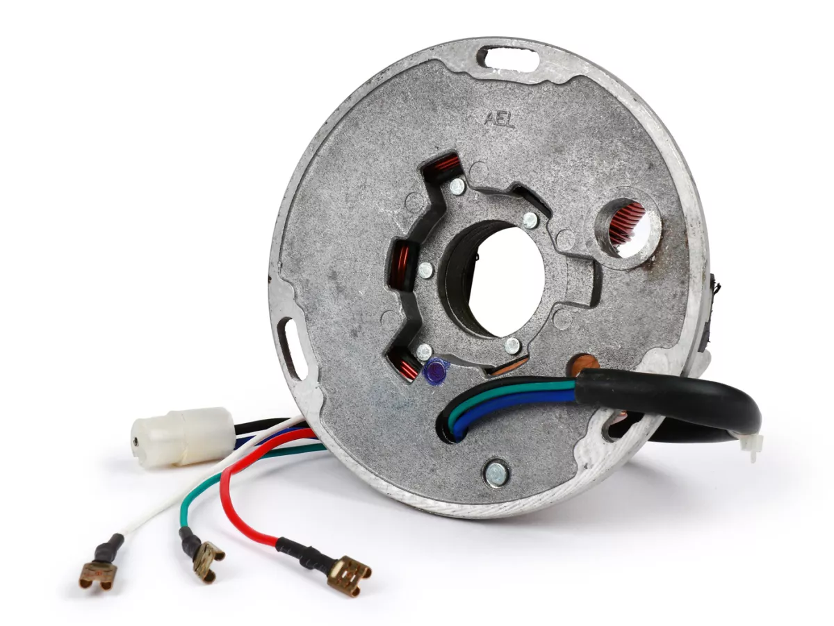 Encendido completo (placa base + rueda polar) -AEL- Vespa PX Lusso (1984-2011) - 2400g