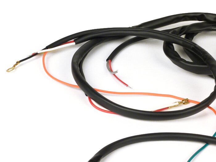 Conversione cablaggio (senza interruttore luce) -BGM PRO, Vespa AC Conversione all'accensione elettronica (Vespatronic) - Vespa Smallframe V50, 50N, PV125, ET3, Vespa Largeframe Sprint, Rally, TS, GT, GTR, GL, Super, GS160, SS180, VNA, VNB, VBA, VBB