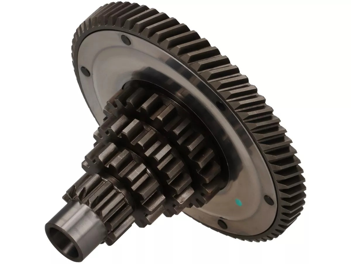 Albero ausiliario -PIAGGIO- Vespa PX125 (VNX1T dal n. 146314), PX150 (dal n. 264565), T5 125cc, Cosa - 12-13-17-21 denti con ingranaggio primario 68 denti