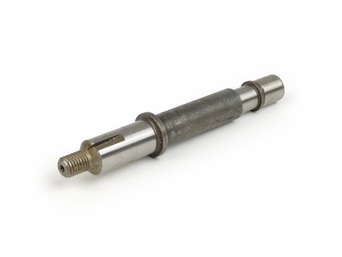 Gear cluster shaftFA ITALIA- Vespa PX125, PX150, PX200, Cosa, T5 125cc - bearing seat: Ø=15mm, bushing: Ø=13mm, length: 121mm