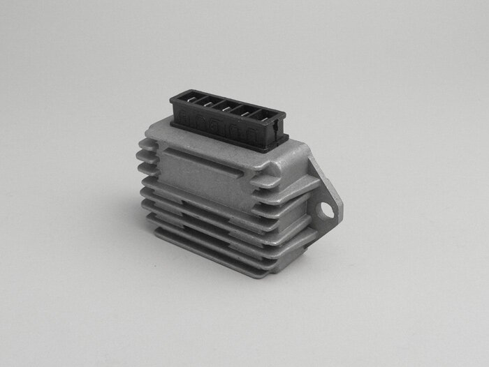 Voltage regulator -5-Pin 12V (G-G-B+-C-Ground)- Vespa PX Elestart (since 1998), Cosa, Cosa2 Elestart, PK XL2 Elestart