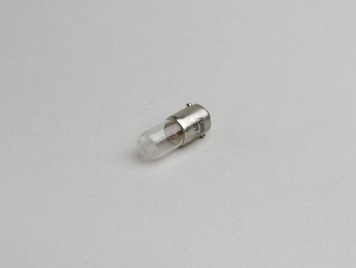 Lamp -BA9s- 6V 4W - Wit - gebruikt als achterlichtlamp voor Piaggio/Vespa Ciao