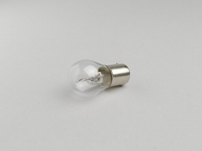 Glödlampa -BA15s (raka stift) - 6V 21W - Vit