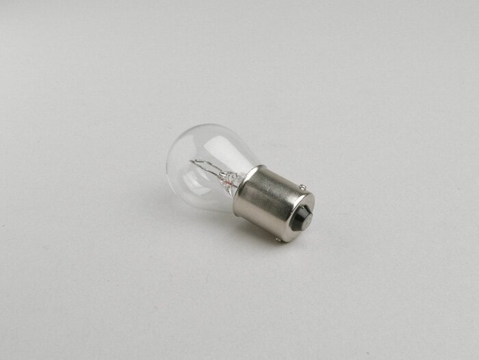 Glödlampa -BA15s (raka stift) - 6V 21W - Vit