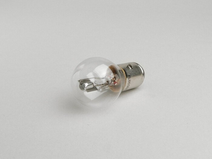 Lampadina -BA20d- 12V 25/25W - Bianco