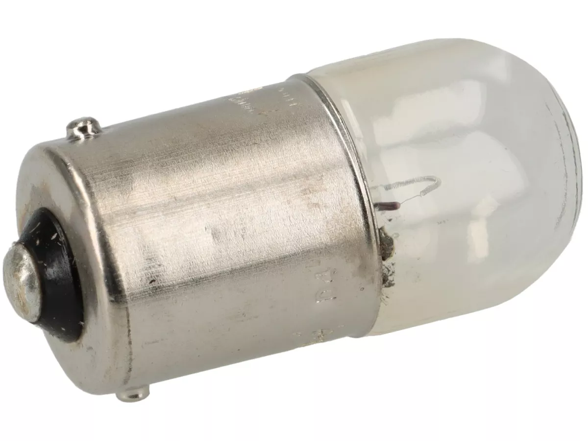 Gloeilamp -BA15s (rechte pinnen) - 12V 10W - Wit