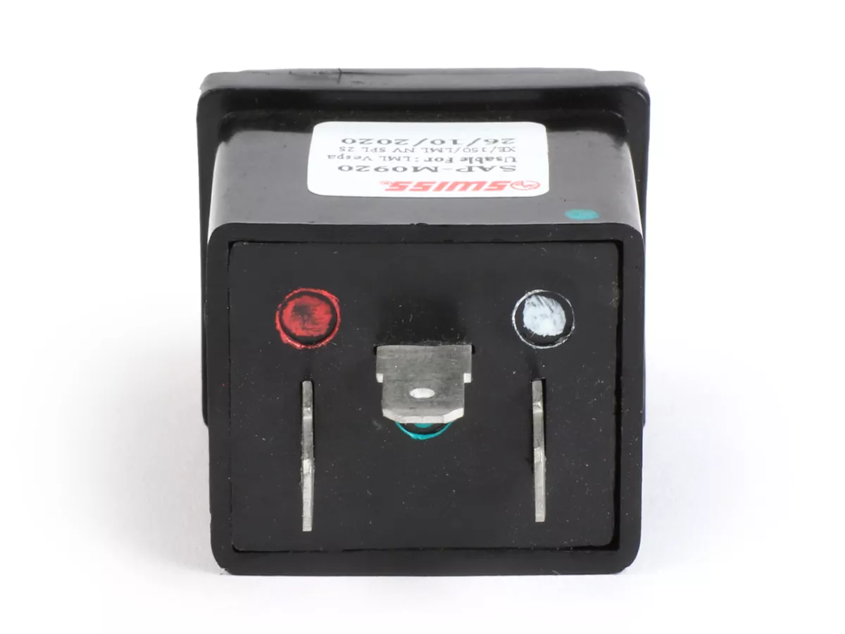 Relais clignotant -QUALITÉ OEM 3 plots 12V 10/21W CA- Vespa PK S, PK XL, PK XL2, PX Arcobaleno (1984-), Cosa, Cosa FL, T5 125cc, APE