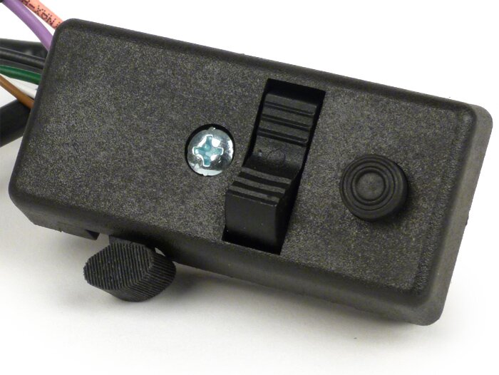 Commutateur de lumière -GRABOR- Vespa PX (1978-1983) - 6 fils (12V CC, modèles allemands avec clignotants, avec batterie)