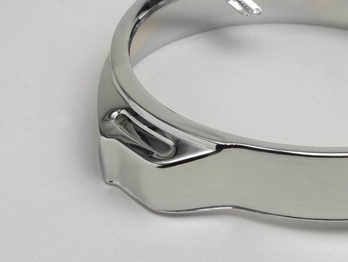 Headlight rim -OEM QUALITY Ø=146mm- P old model - chrome