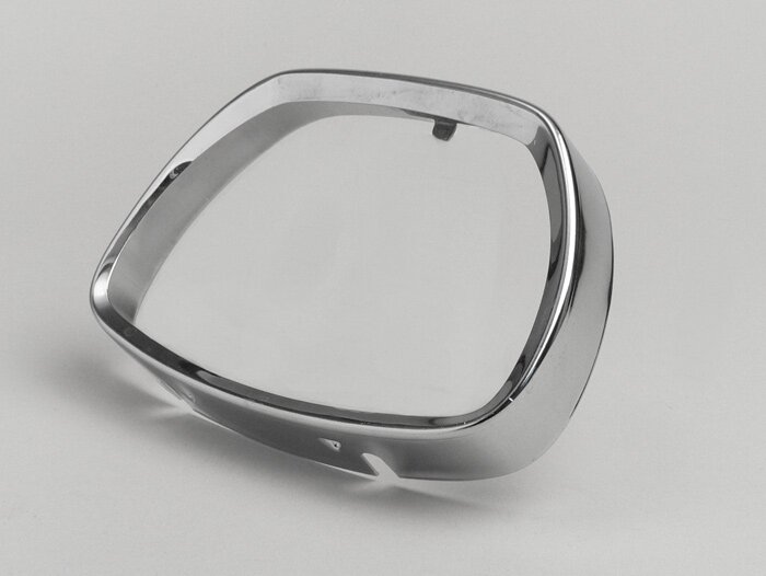 Headlight rim -OEM QUALITY trapezoid- Sprint150 (VLB1T), GL150 (VLA1T), GT125 (VNL2T), GTR125 (VNL2T), SS180 (VSC1T) - chrome