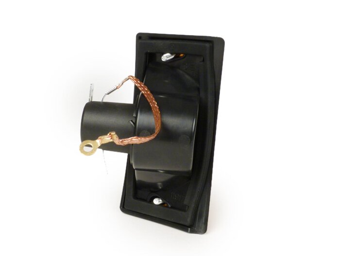 Indicator -SIEM- Vespa PX80, PX125, PX150, PX200, T5 125cc - zwarte behuizing - oranje lenzen - rechts links