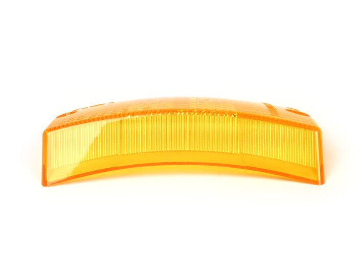 Indicator lens -SIEM- Vespa PX80, PX125, PX150, PX200, T5 125cc front lhs - amber