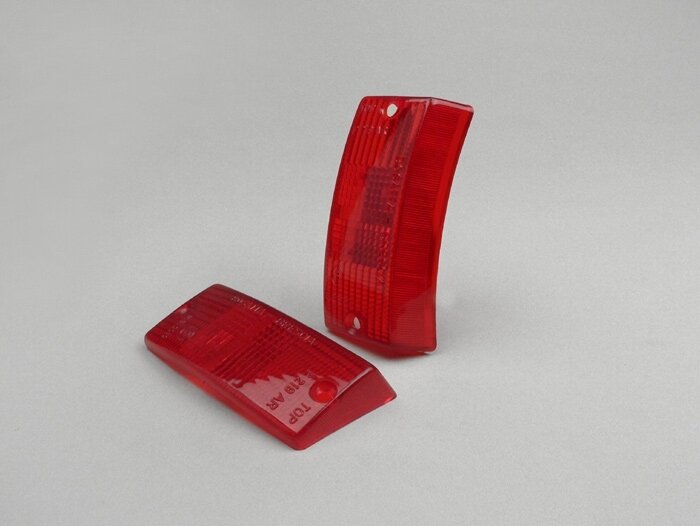 Lensa indikator -BOSATTA set 2 - Vespa PX80, PX125, PX150, PX200, T5 125cc depan - merah