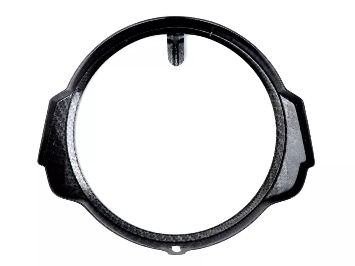Cincin trim lampu depan -CIF- Vespa PX Lusso - Tampilan karbon