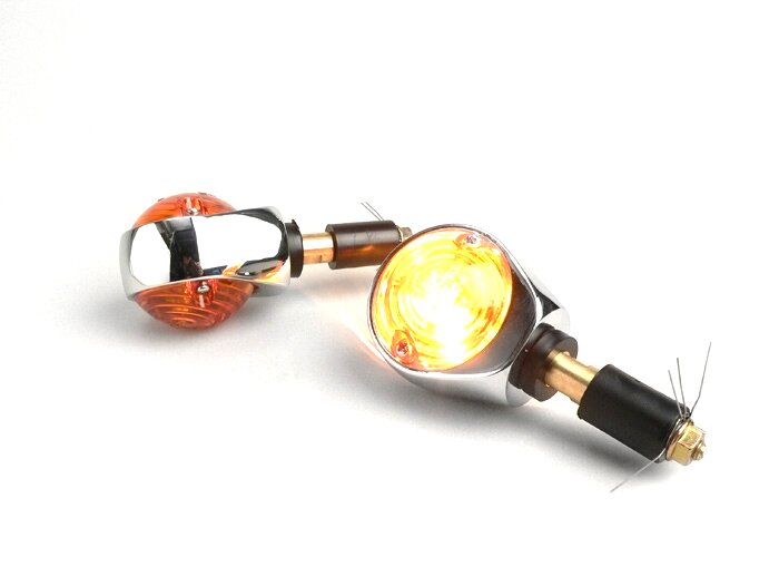 Pair of indicators -BULLS EYE- universal - amber