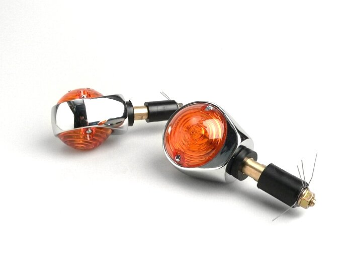 Pair of indicators -BULLS EYE- universal - amber