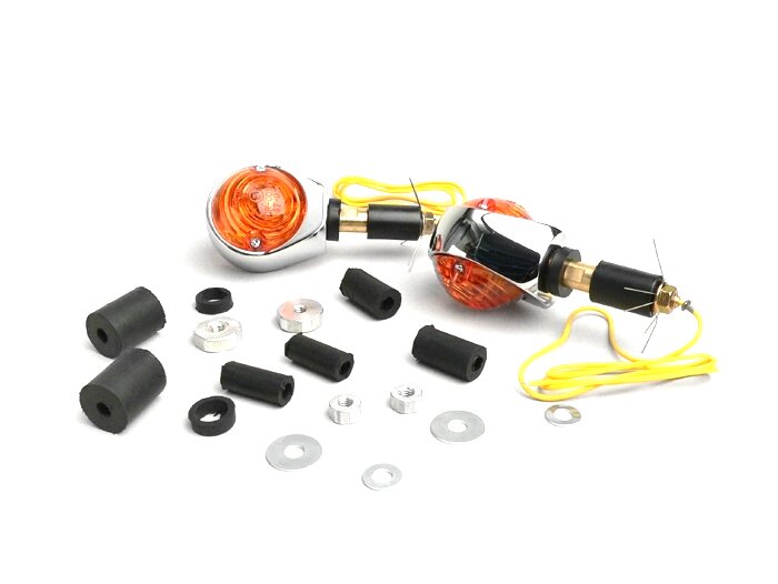 Pair of indicators -BULLS EYE- universal - amber