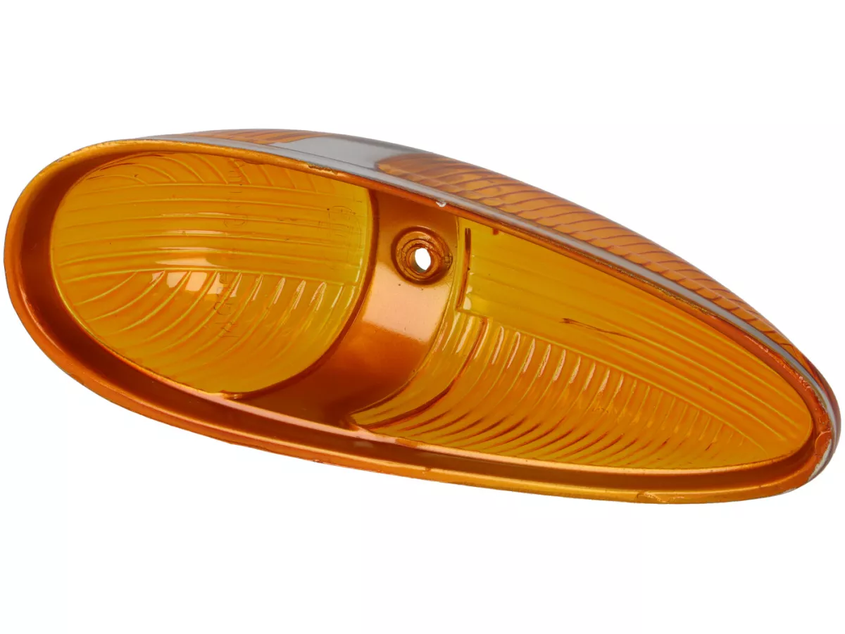 Indicator lens -VESPA- side panel- Vespa VBB, VBA,  Vespa 125 (T1, T2, VNA, VNB - German models), Vespa 150 (T4, VGLA/B - German models), Vespa GS150 / GS3 (VDTS - German models) - grey