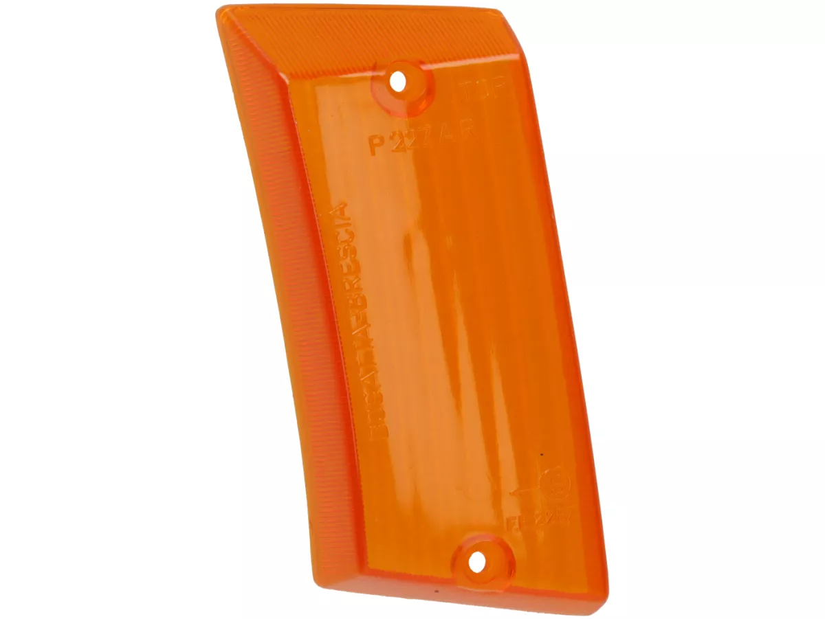 Indicator lens -BOSATTA- Vespa PK125 ETS rear lhs - amber