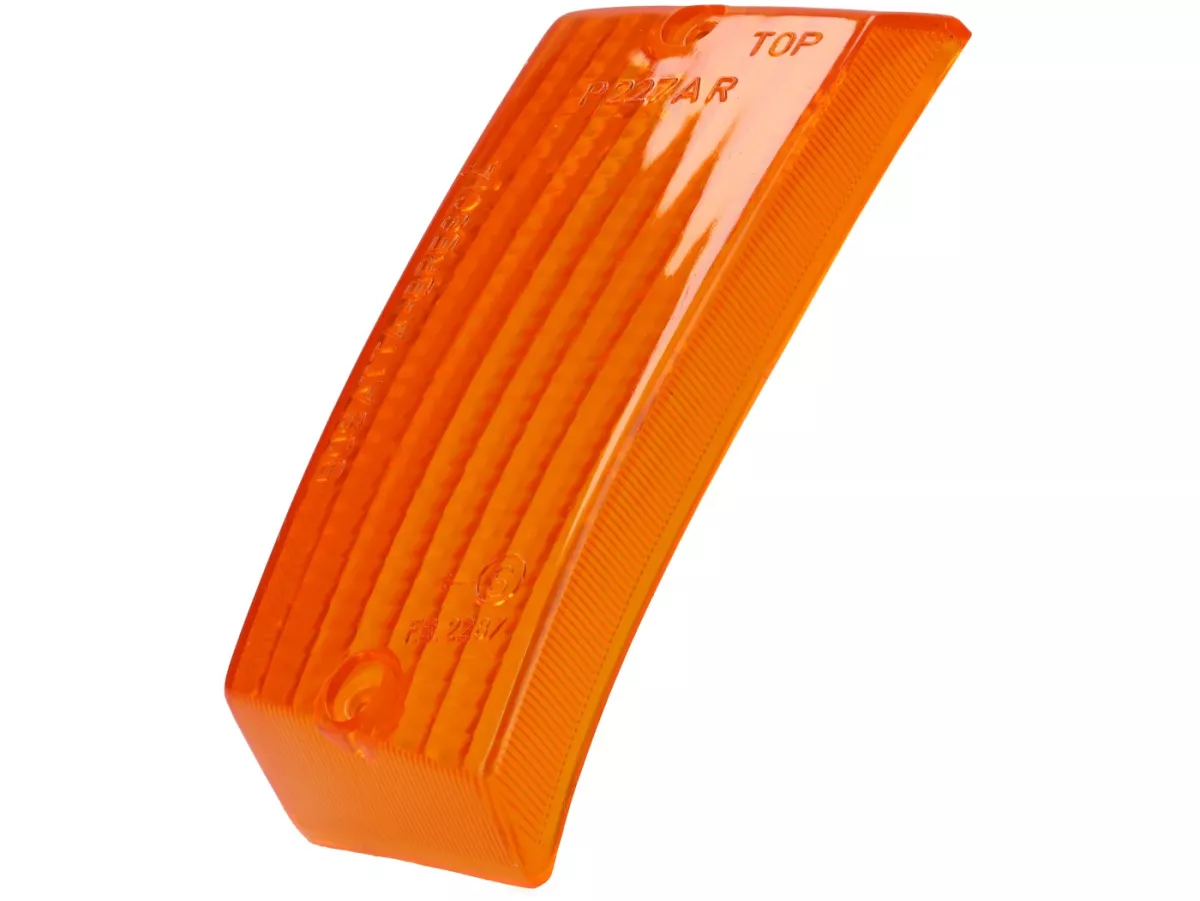 Indicator lens -BOSATTA- Vespa PK125 ETS rear lhs - amber
