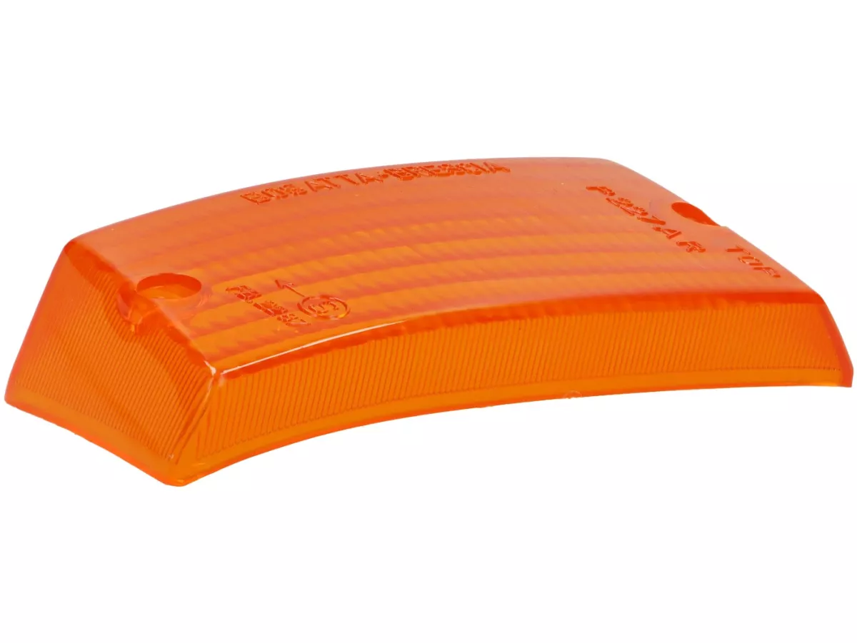 Indicator lens -BOSATTA- Vespa PK125 ETS rear lhs - amber