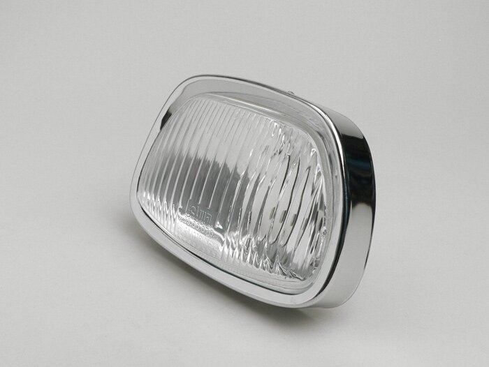 Headlight -OEM QUALITY trapezoid- Sprint150 (VLB1T), GL150 (VLA1T), GT125 (VNL2T), SS180 (VSC1T) - glass