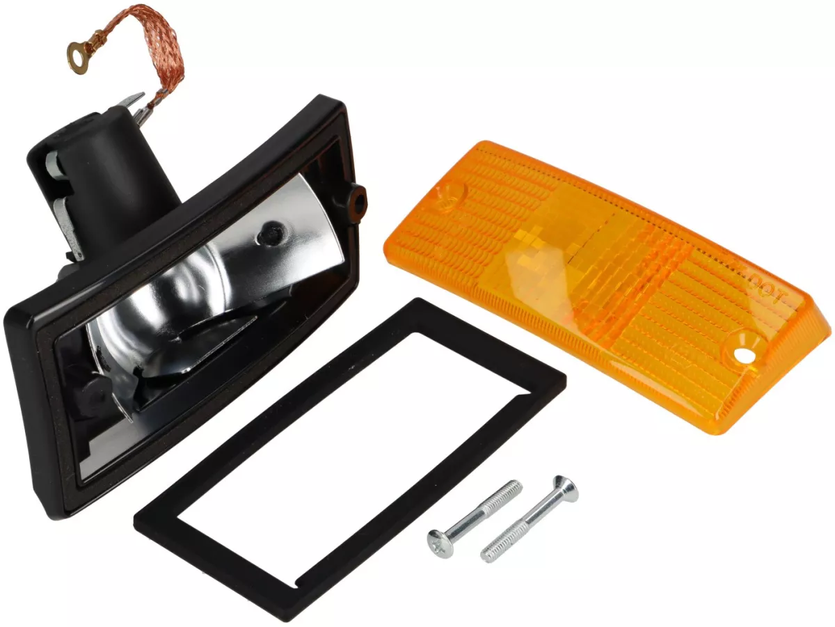 Clignotant -PIAGGIO- Vespa PX80, PX125, PX150, PX200, T5 125cc - avant gauche - orange