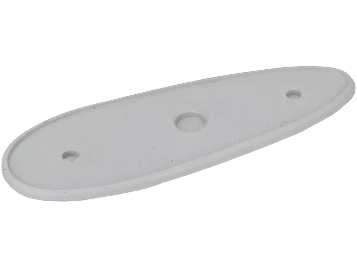 Gommino indicatore -VESPA- copertura laterale- Vespa VBB, VBA, Vespa 125 (T1, T2, VNA, VNB - modelli tedeschi), Vespa 150 (T4, VGLA/B - modelli tedeschi), Vespa GS150 / GS3 (VDTS - modelli tedeschi) - grigio
