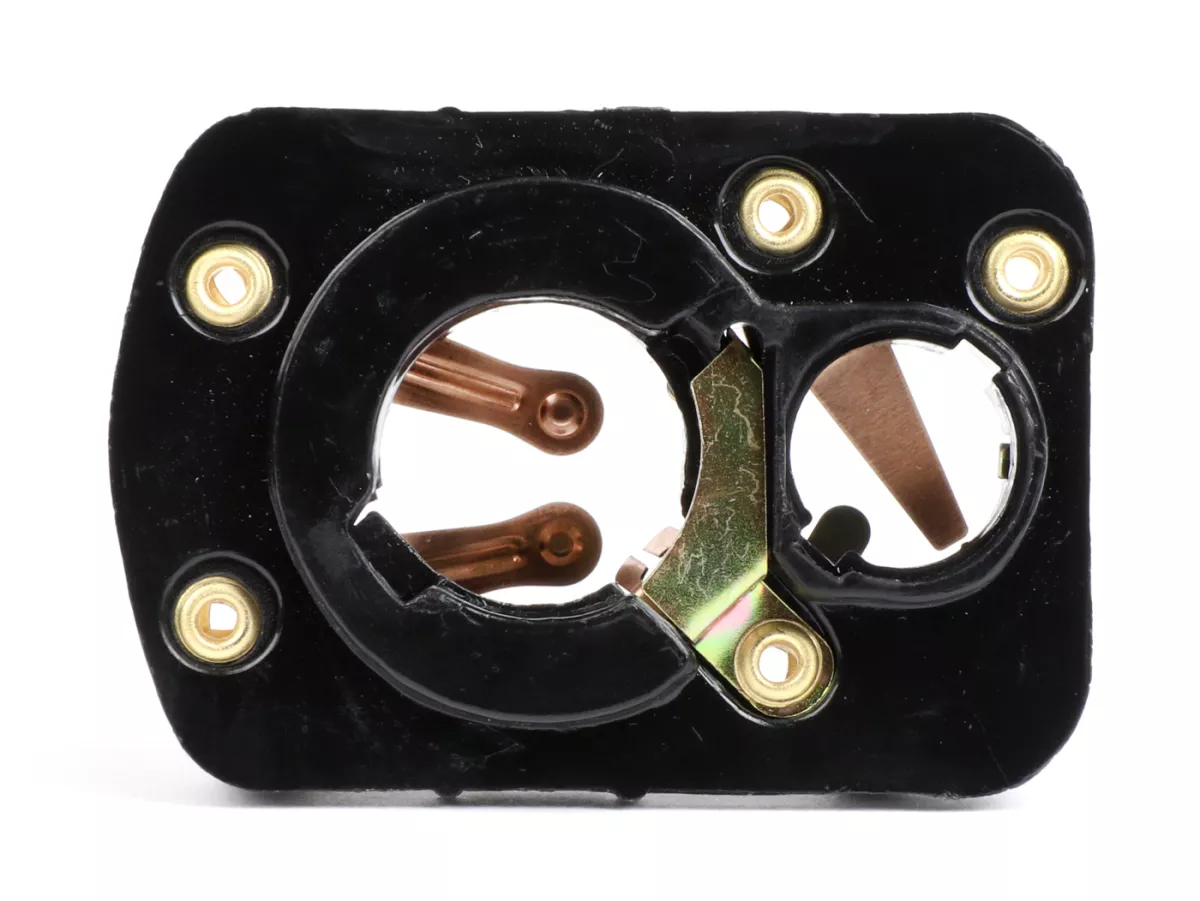 Koplampstekker -SIEM- Vespa Sprint150 (VLB1T), GL150 (VLA1T), GT125 (VNL2T), GTR125 (VNL2T), SS180 (VSC1T) - voor trapeziumvormige SIEM koplampen