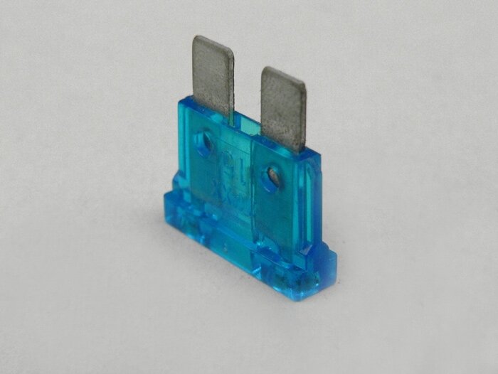 Zekering - Platte zekering (type ATO, MIDI, FK2, TF) -15A - turkoois