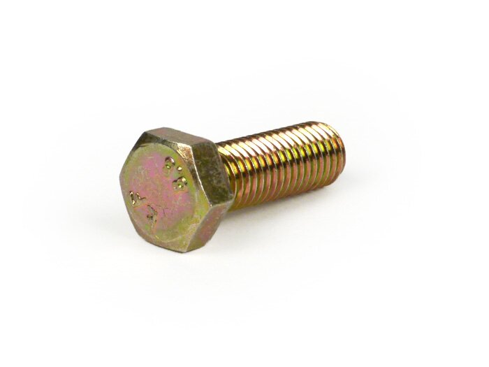 Vis -DIN 933- M7 x 20mm (8.8 résistance à la rupture) - chromé jaune