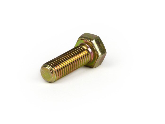 Vis -DIN 933- M7 x 20mm (8.8 résistance à la rupture) - chromé jaune