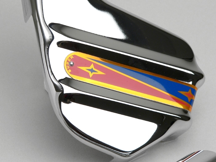 Fork cover -CASA LAMBRETTA Super- Lambretta LI Series 3, LI S, SX, TV Series 3 - Chrome