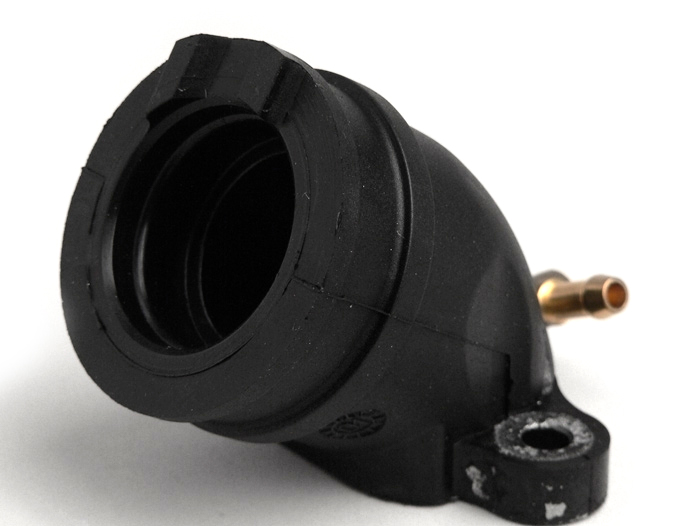 Intake manifold -PIAGGIO 125cc 4T 2V AC (1st generation/pre Leader) - Piaggio Sfera, Liberty, Aprilia Habana, Mojito, Vespa ET4, Italjet Torpedo, Benelli Adiva - 1 vacuum connection