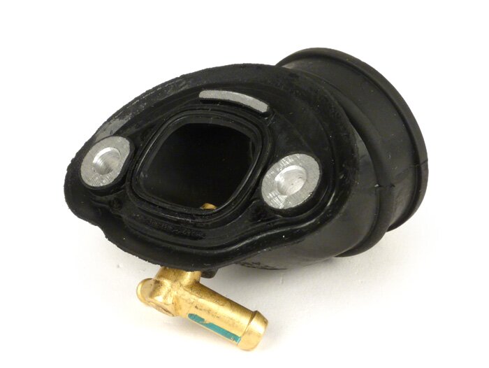 Intake manifold -PIAGGIO 125-200cc 4T 2V AC Leader- Aprilia Mojito, SR Motard, Vespa ET4, LX, LXV, Piaggio X8, Fly, Liberty - 2 Vacuum connections