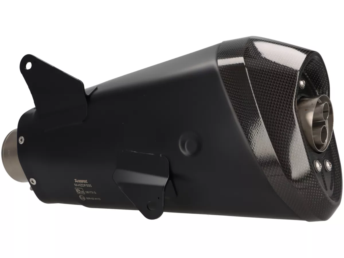 Avgasrör -AKRAPOVIC Black Slip-On Line (SS)- Vespa GTS Super HPE 300 (Euro 5, ZAPMD3100, ZAPMD3101, ZAPMD3101, ZAPMD3103, ZAPMD3104) - Vespa GTV 300ie Keyless HPE ABS (2023, ZAPMD3108) - Svart rostfritt stål